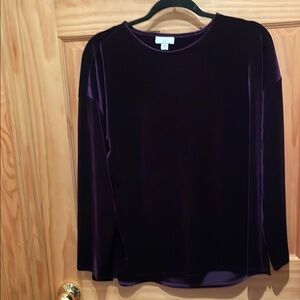 Elegant Purple Velvet Top